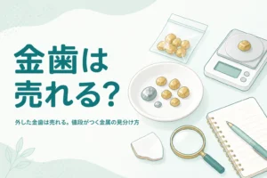 金歯は売れるかを見分けるイメージ